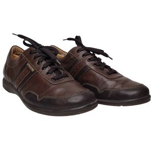 Mephisto Bonito Air-Jet Comfort Chestnut Leather Lace Up Casual Oxfords Sz 9.5